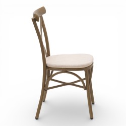 chaise de bistrot parisien en bois foncé chaise chr