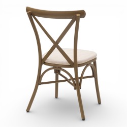 chaise de bistrot parisien en bois foncé chaise chr