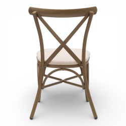 chaise de bistrot parisien en bois foncé chaise chr