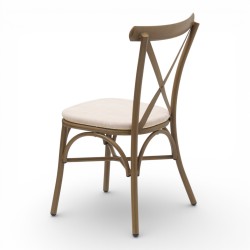 chaise de bistrot parisien en bois foncé chaise chr