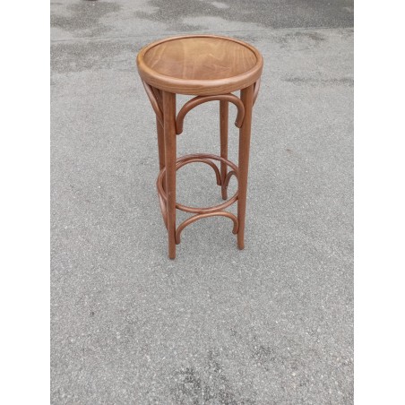 Tabouret de bar CHATELET - Bois couleur noisette