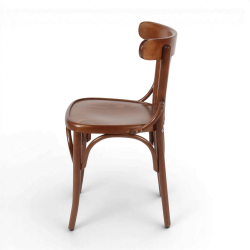 chaise de bistrot parisien en bois noisette HALLES esprit thonet chaise chr