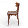 chaise de bistrot parisien en bois noisette HALLES esprit thonet chaise chr
