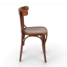 chaise de bistrot parisien en bois noisette HALLES esprit thonet chaise chr