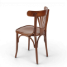 chaise de bistrot parisien en bois noisette HALLES esprit thonet chaise chr