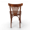 chaise de bistrot parisien en bois noisette HALLES esprit thonet chaise chr