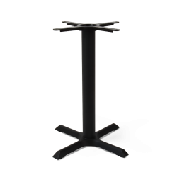 Pied de table central NICE 4 branches noir pour CHR