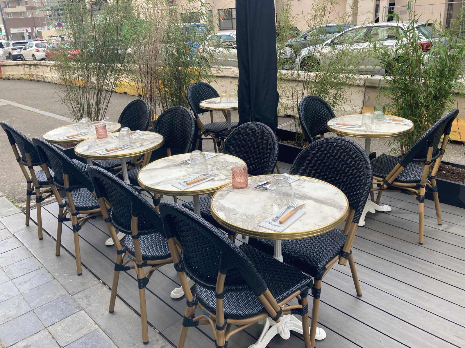 terrasse de restaurant style bistrot