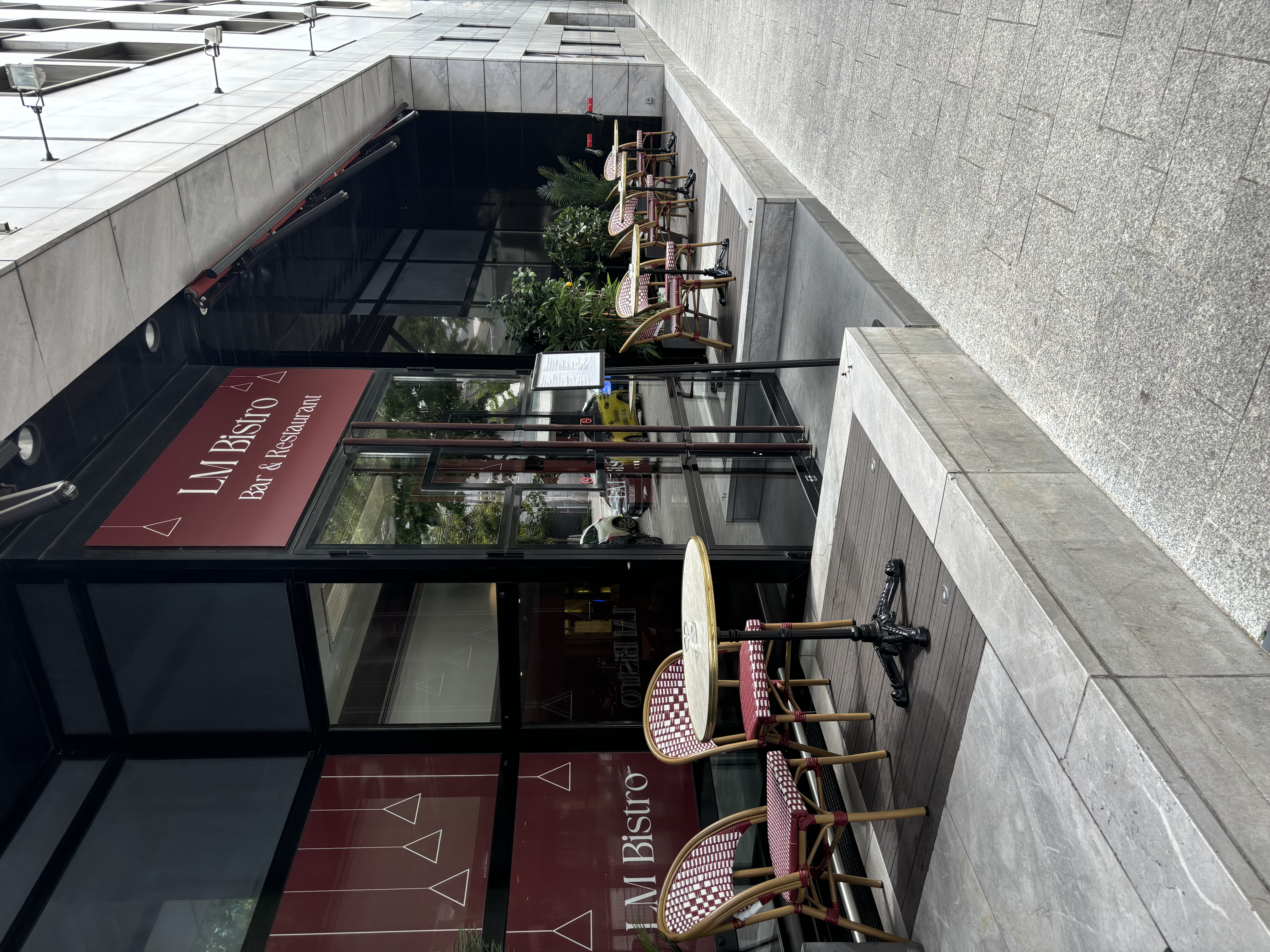 terrasse du LM Bistrot Le Meridien Montparnasse